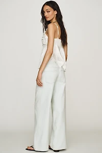 AG Saige Mid Rise Wide Leg Jeans
