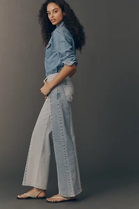 AG Saige Mid-Rise Wide-Leg Jeans