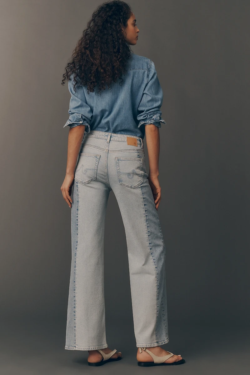 AG Saige Mid-Rise Wide-Leg Jeans