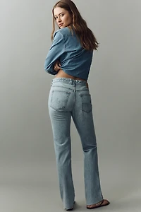 AG Sandra Low-Rise Straight-Leg Jeans