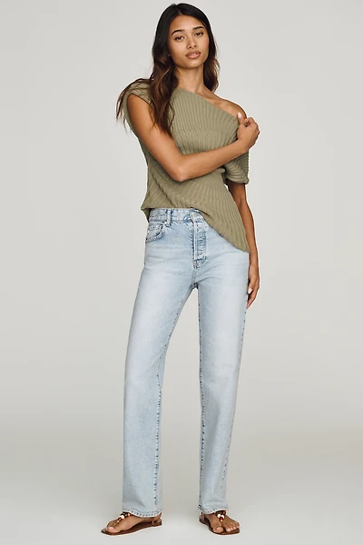 AG Sydney High-Rise Straight-Leg Jeans