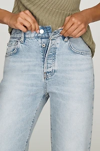 AG Sydney High-Rise Straight-Leg Jeans