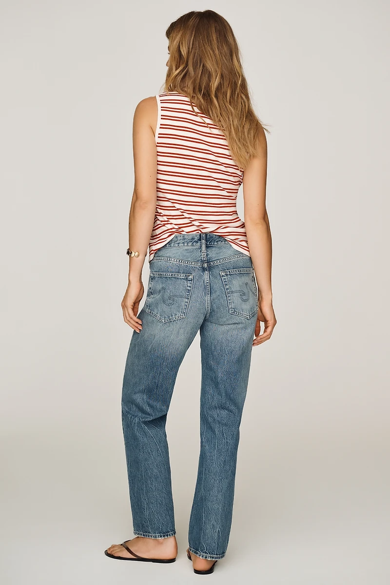 AG Brinley Mid-Rise Straight Jeans
