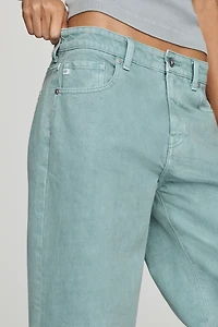 AG Saige Mid-Rise Cropped Wide-Leg Jeans