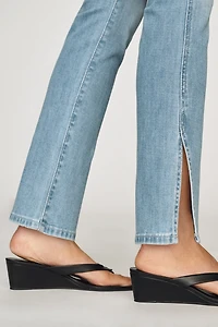 AG Mari Mid-Rise Straight-Leg Jeans