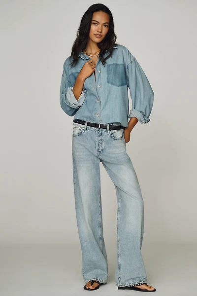 AG Billie Mid-Rise Straight-Leg Jeans