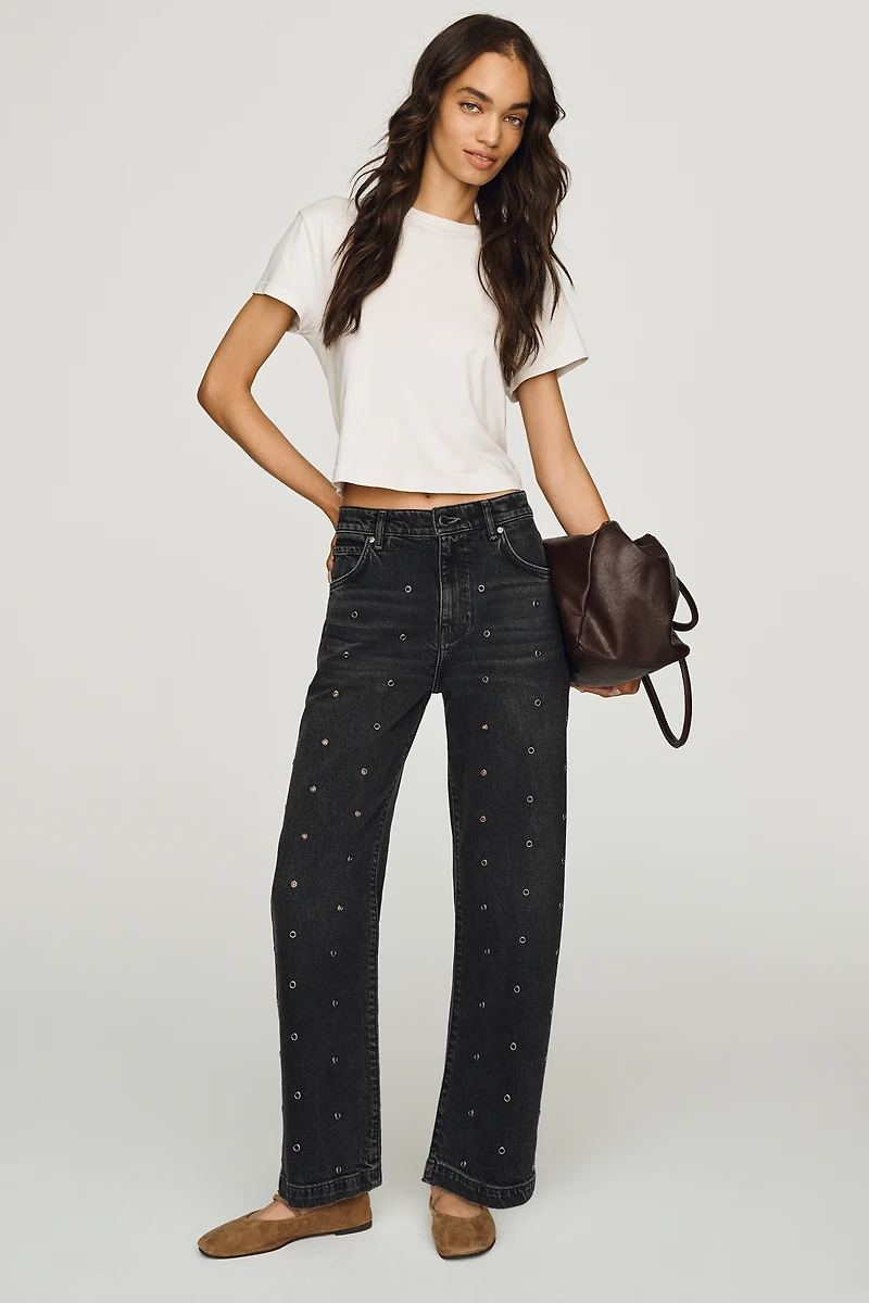 AG Hattie High-Rise Barrel Jeans