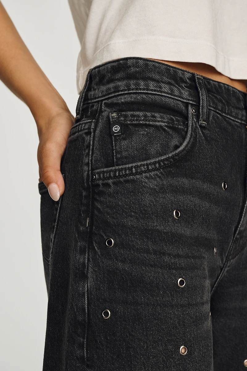 AG Hattie High-Rise Barrel Jeans