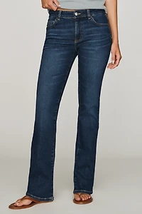 AG Sandra Low-Rise Straight-Leg Jeans