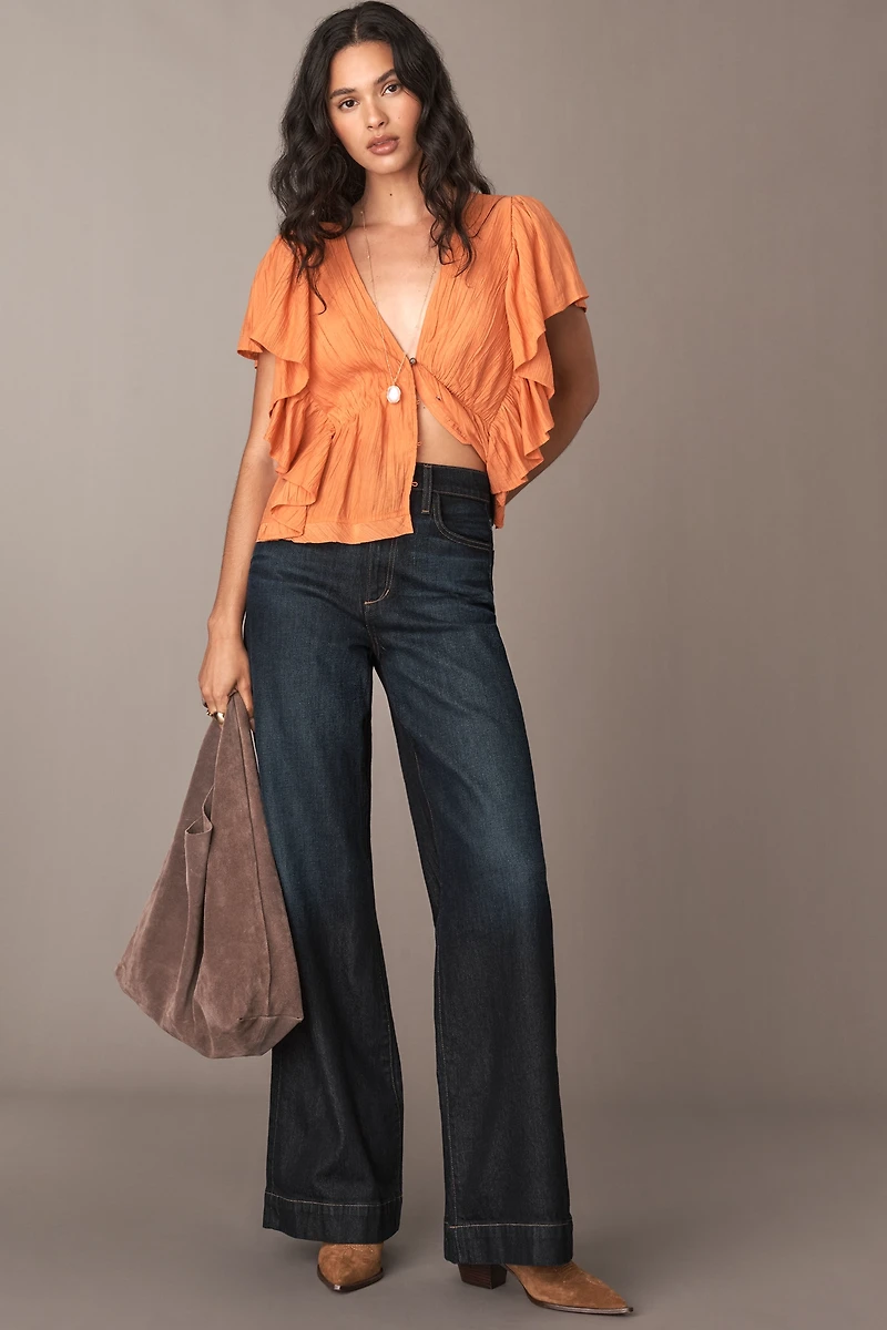 Joe's Jeans The Mia High-Rise Wide-Leg