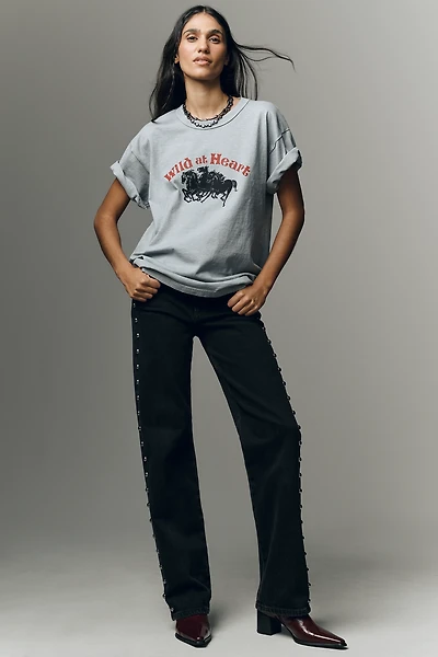 Joe's Jeans The Margot Studded High-Rise Straight