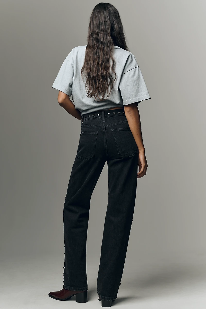 Joe's Jeans The Margot Studded High-Rise Straight
