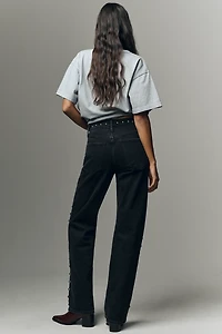 Joe's Jeans The Margot Studded High-Rise Straight