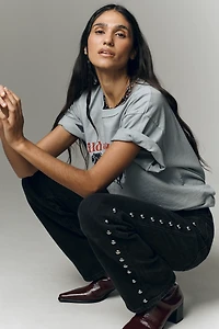 Joe's Jeans The Margot Studded High-Rise Straight