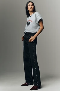 Joe's Jeans The Margot Studded High-Rise Straight