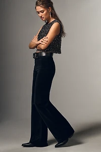 Joe's Jeans The Mia Velvet High-Rise Wide-Leg