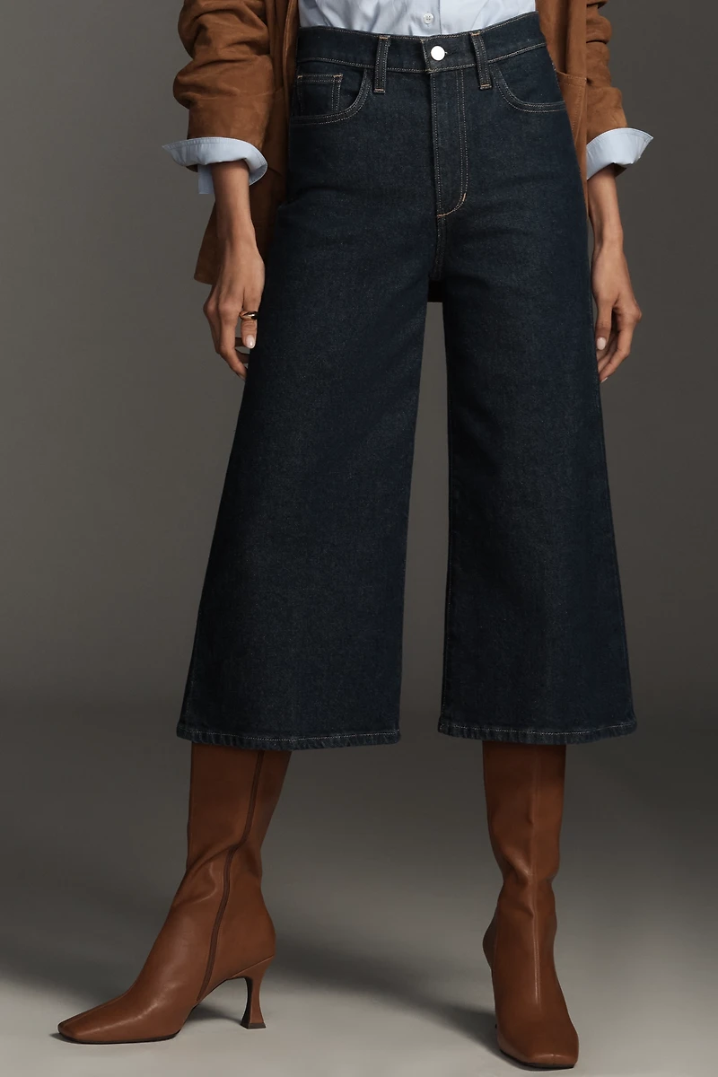 Joe's Jeans Culotte High-Rise Crop Wide-Leg