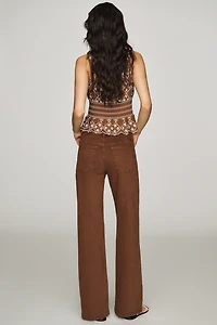 Joe's Jeans Lou Mid-Rise Wide-Leg
