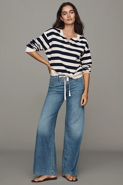 Joe's Jeans Drawstring Low-Rise Wide-Leg