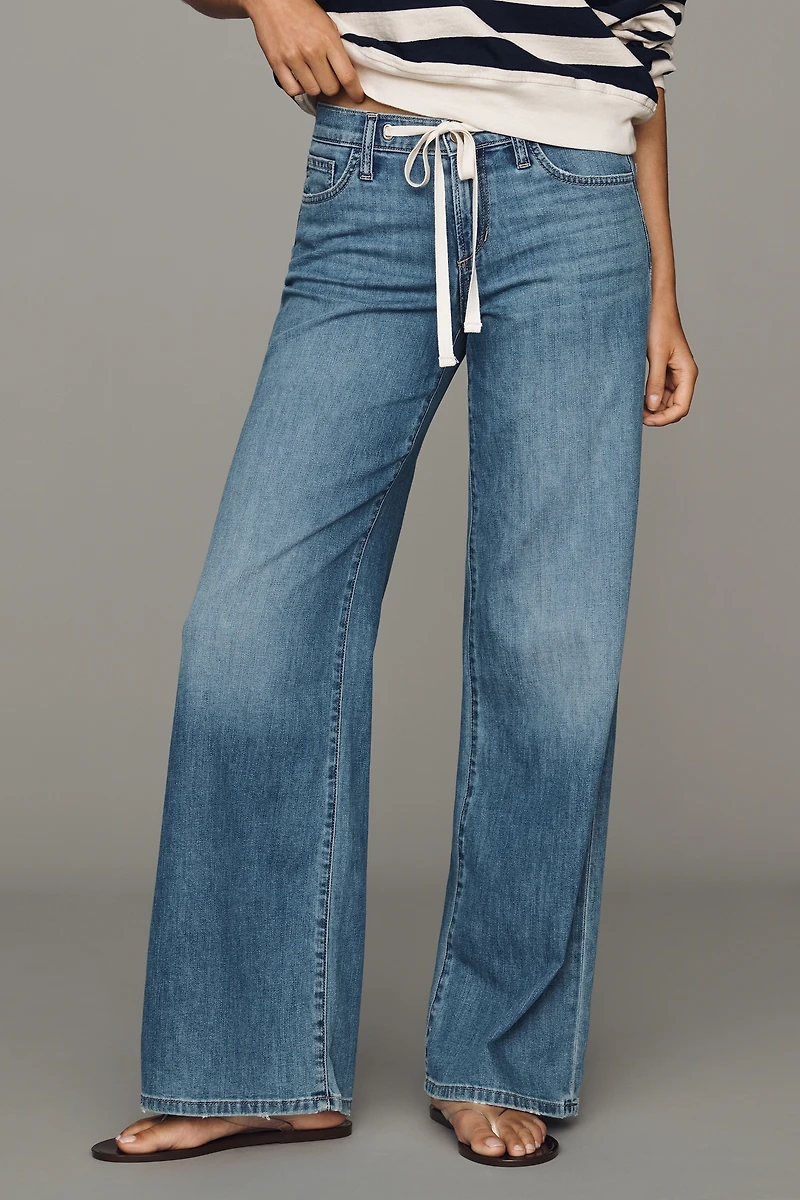 Joe's Jeans Drawstring Low-Rise Wide-Leg
