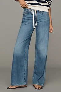 Joe's Jeans Drawstring Low-Rise Wide-Leg