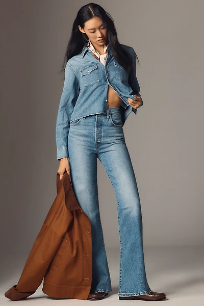 Levi's Ribcage High-Rise Straight-Leg Jeans