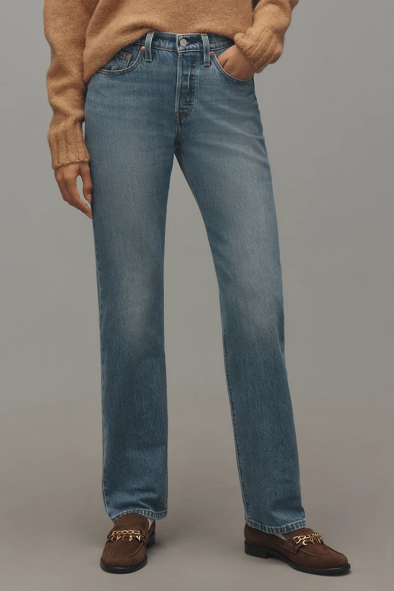 Levi's 501 Curve High-Rise Straight-Leg Jeans