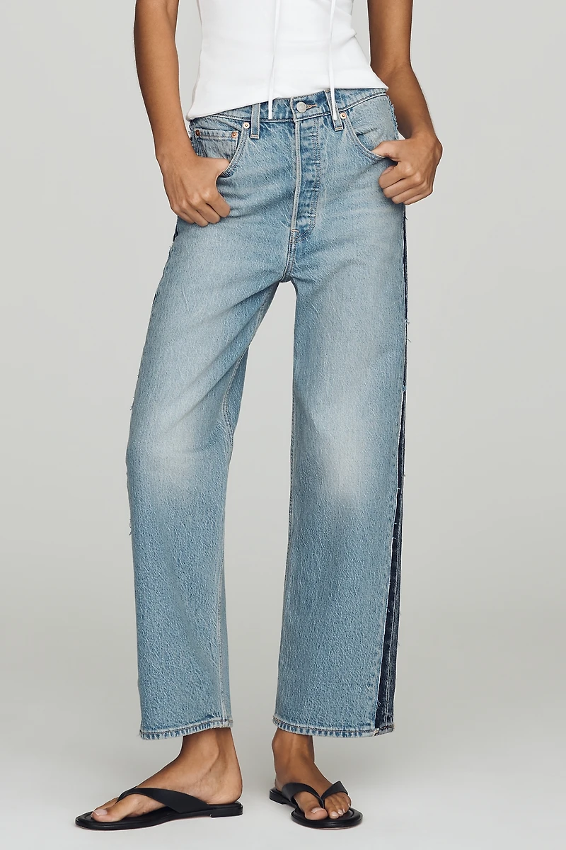 Levi's Ribcage High-Rise Straight-Leg Jeans
