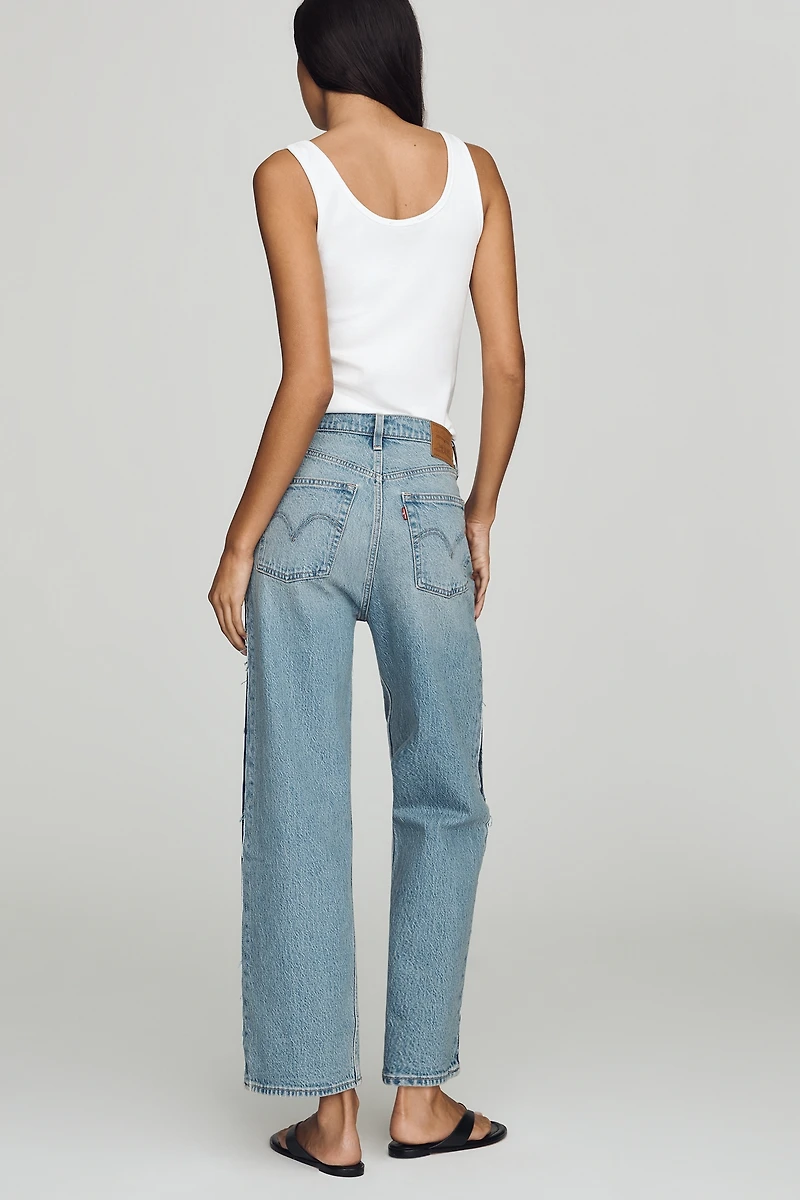 Levi's Ribcage High-Rise Straight-Leg Jeans