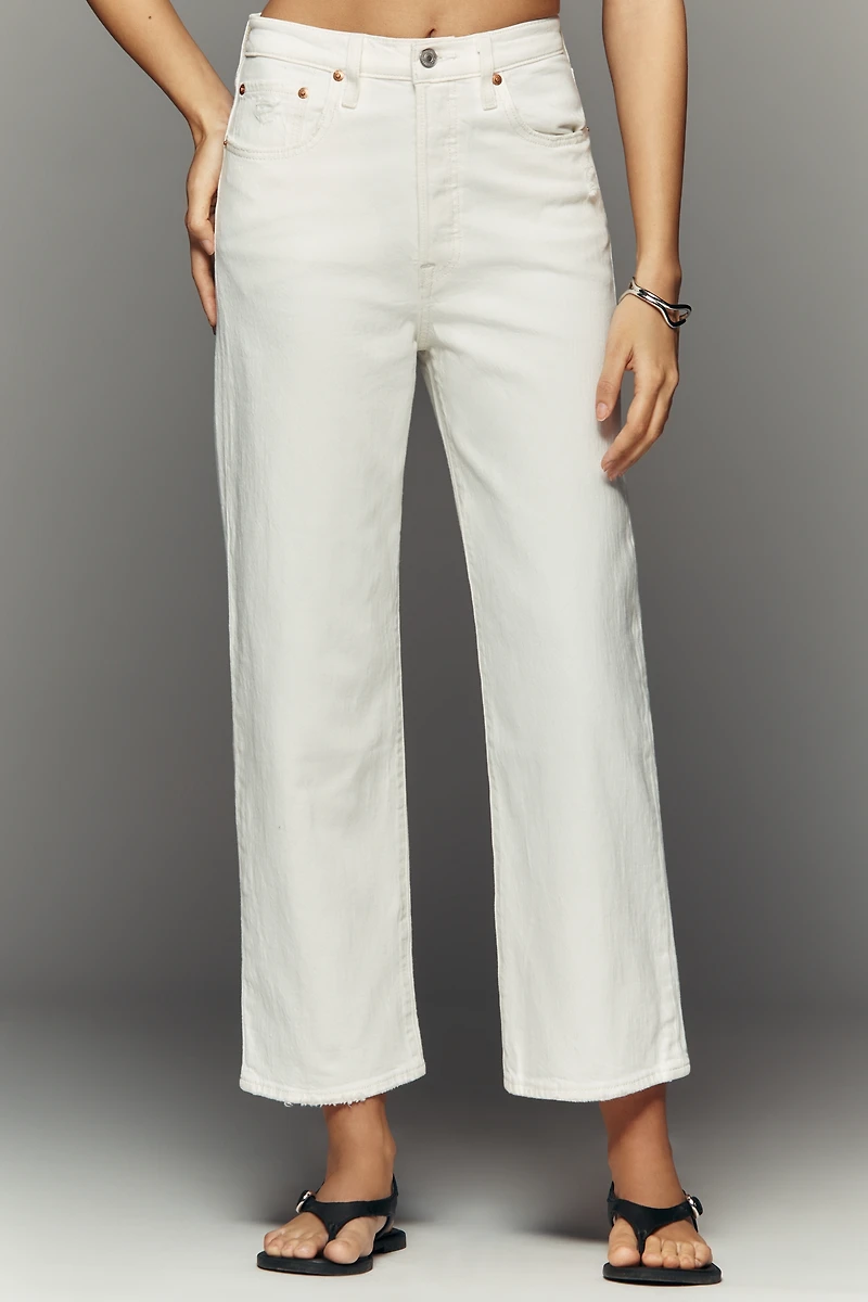 Levi's Ribcage High-Rise Straight-Leg Jeans