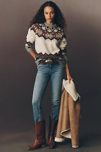 PAIGE Petite High-Rise Manhattan Jeans
