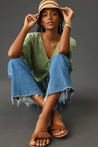 PAIGE Anessa High-Rise Wide-Leg Crop Jeans