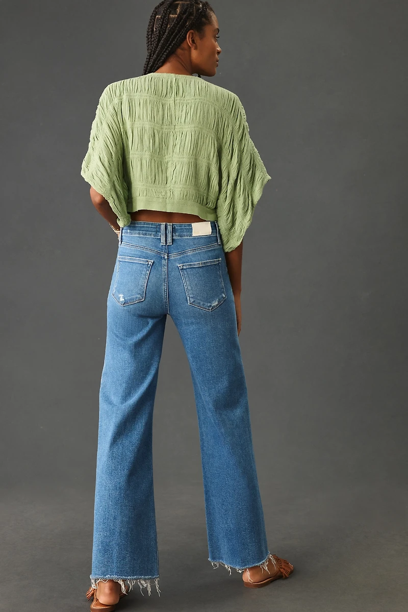 PAIGE Anessa High-Rise Wide-Leg Crop Jeans
