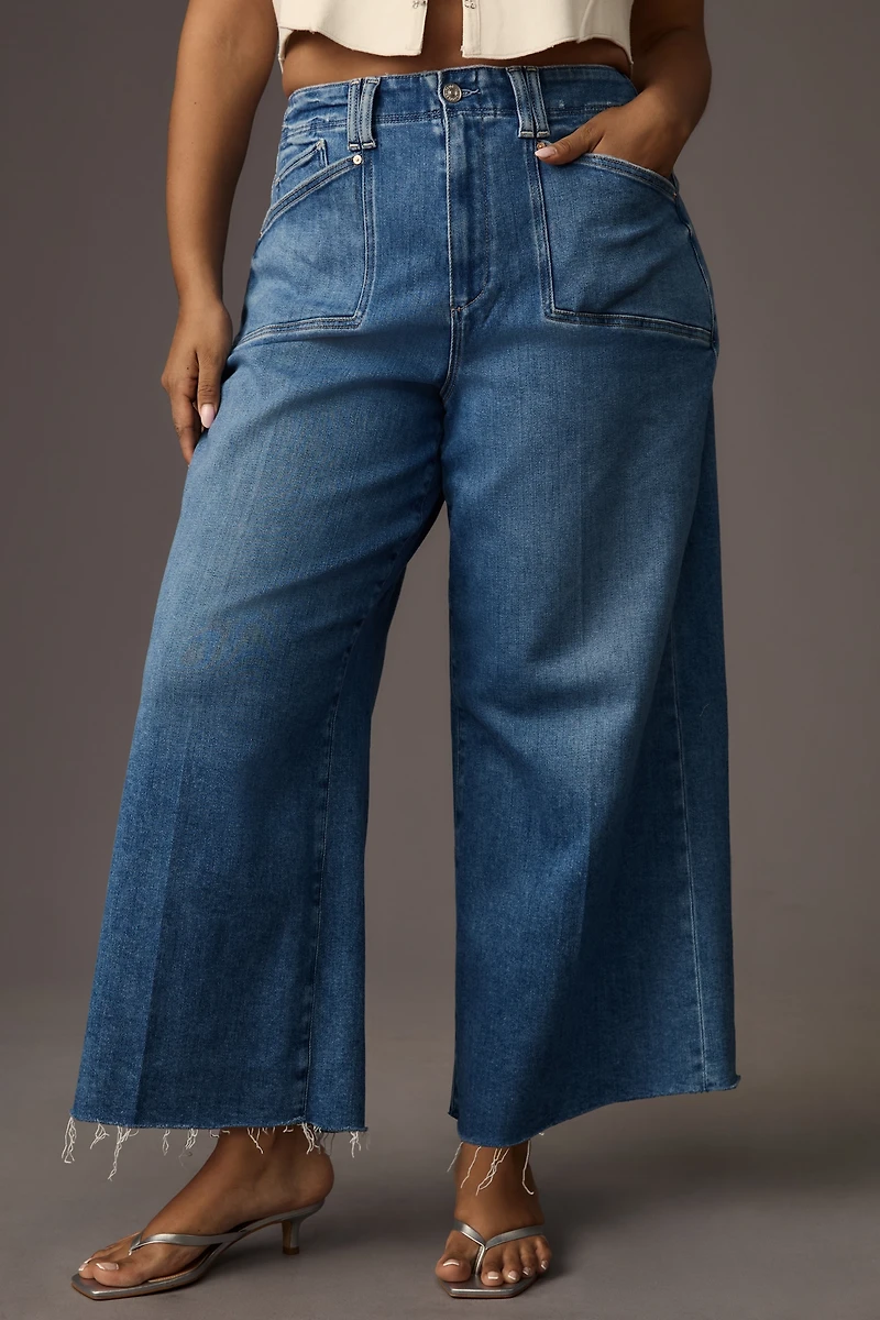 PAIGE Anessa High-Rise Wide-Leg Crop Jeans