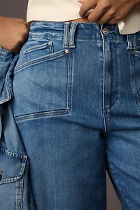 PAIGE Anessa High-Rise Wide-Leg Crop Jeans