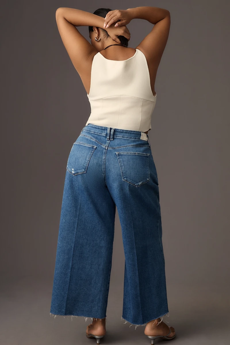 PAIGE Anessa High-Rise Wide-Leg Crop Jeans