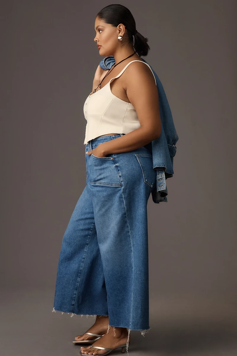 PAIGE Anessa High-Rise Wide-Leg Crop Jeans