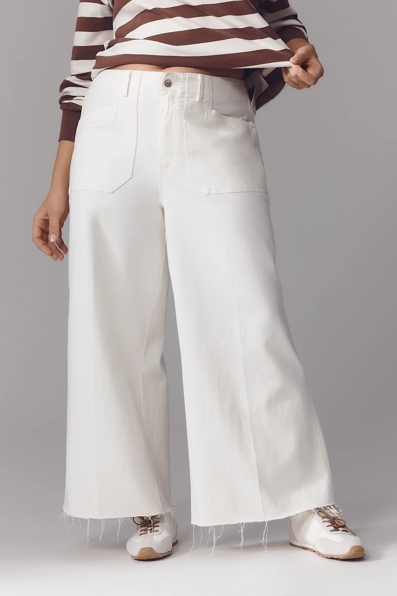 PAIGE Anessa Utility High-Rise Crop Wide-Leg Jeans