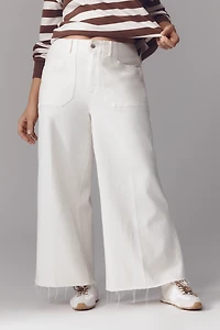 PAIGE Anessa Utility High-Rise Crop Wide-Leg Jeans