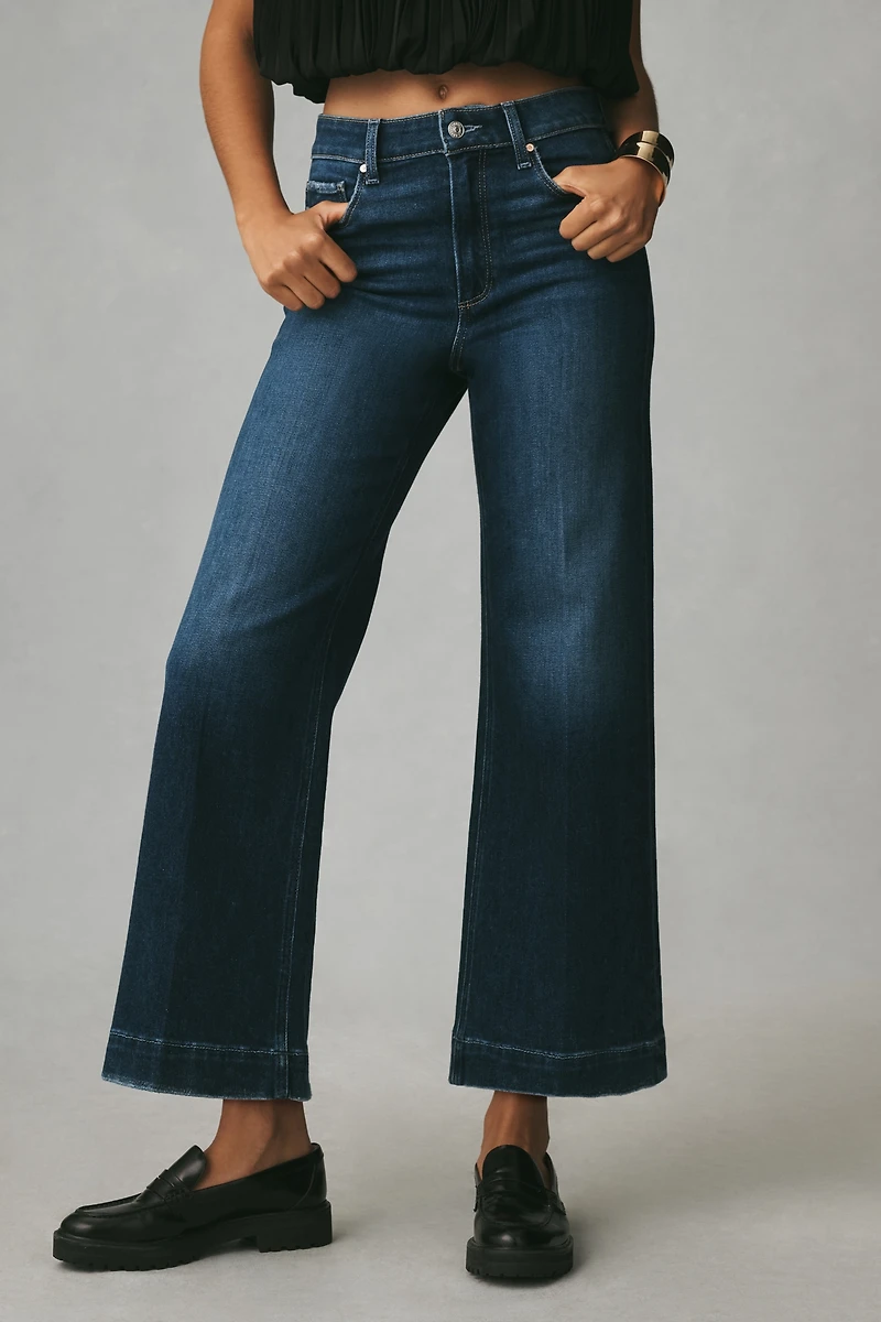PAIGE The Anessa High-Rise Crop Wide-Leg Jeans