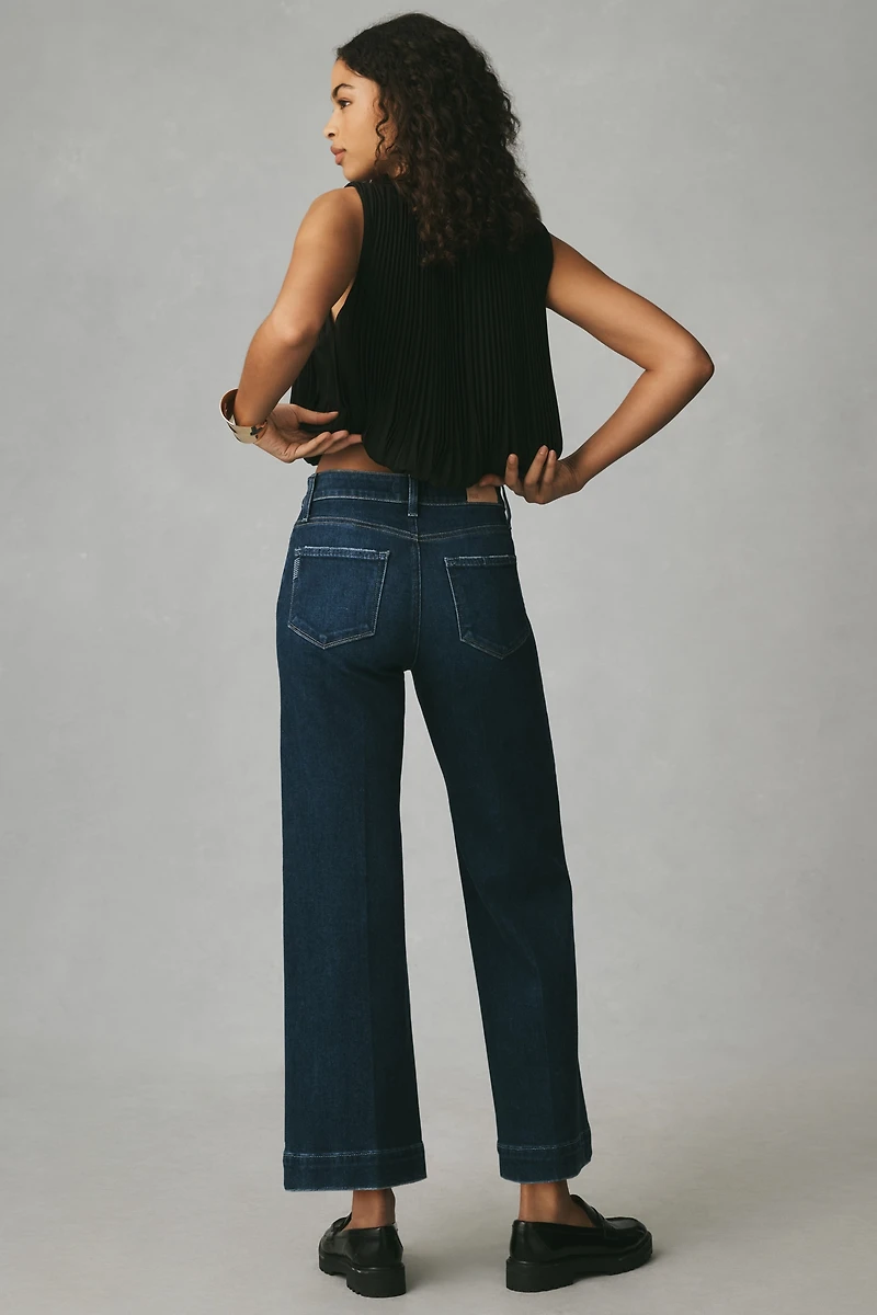 PAIGE The Anessa High-Rise Crop Wide-Leg Jeans