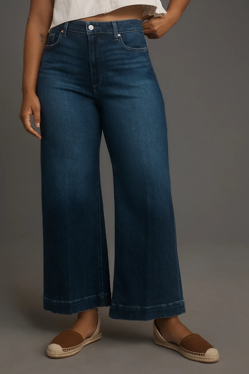 PAIGE The Anessa High-Rise Crop Wide-Leg Jeans