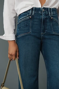 PAIGE Anessa High-Rise Wide-Leg Crop Jeans
