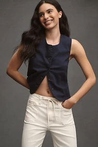 PAIGE Ari High-Rise Wide-Leg Tie-Waist Jeans