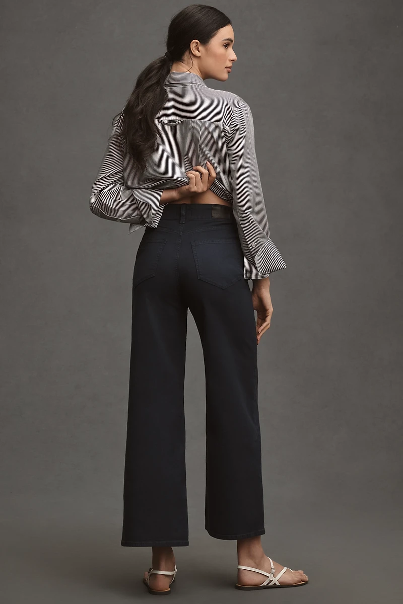 PAIGE Ari Tie-Waist High-Rise Wide-Leg Jeans