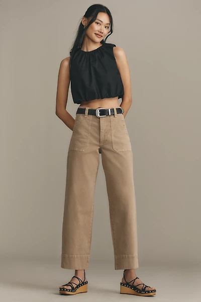 PAIGE Cameron Utility High-Rise Ankle Jeans