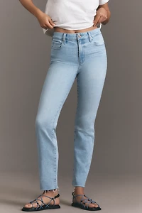 PAIGE Cindy High-Rise Straight-Leg Jeans