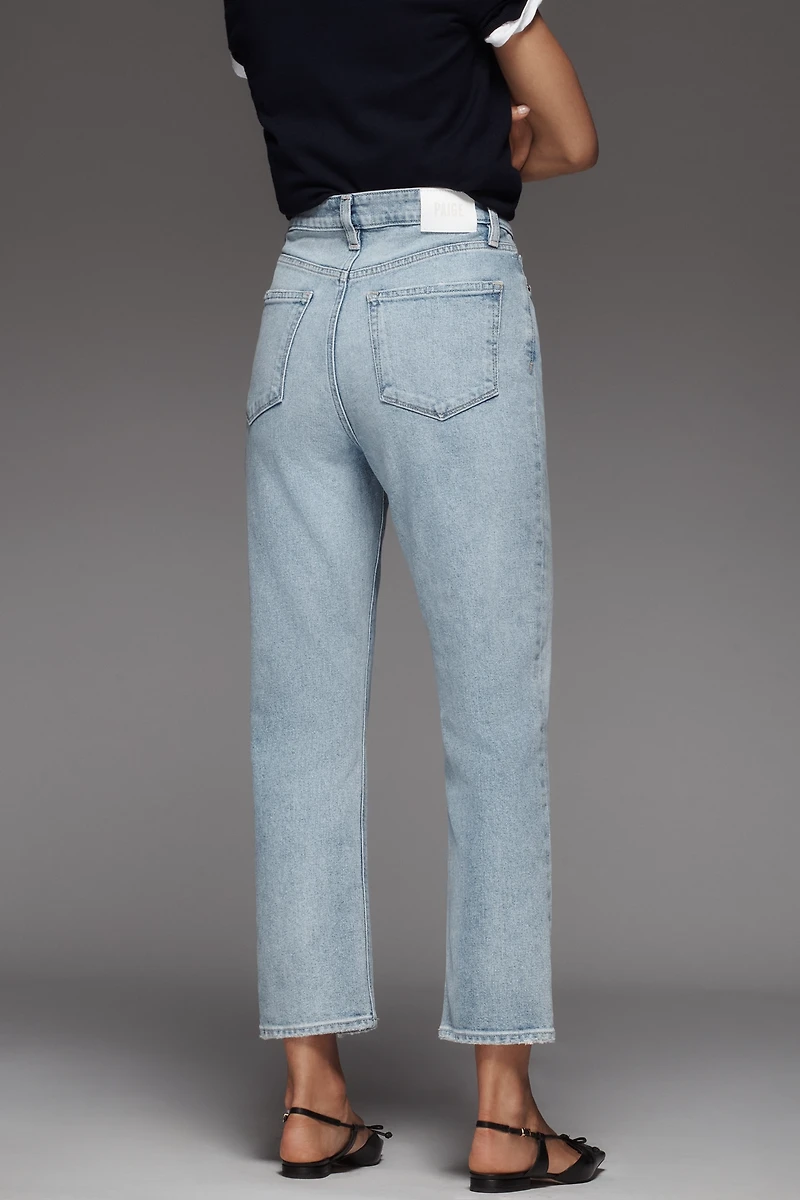 PAIGE Billie Crop High-Rise Straight-Leg Jeans