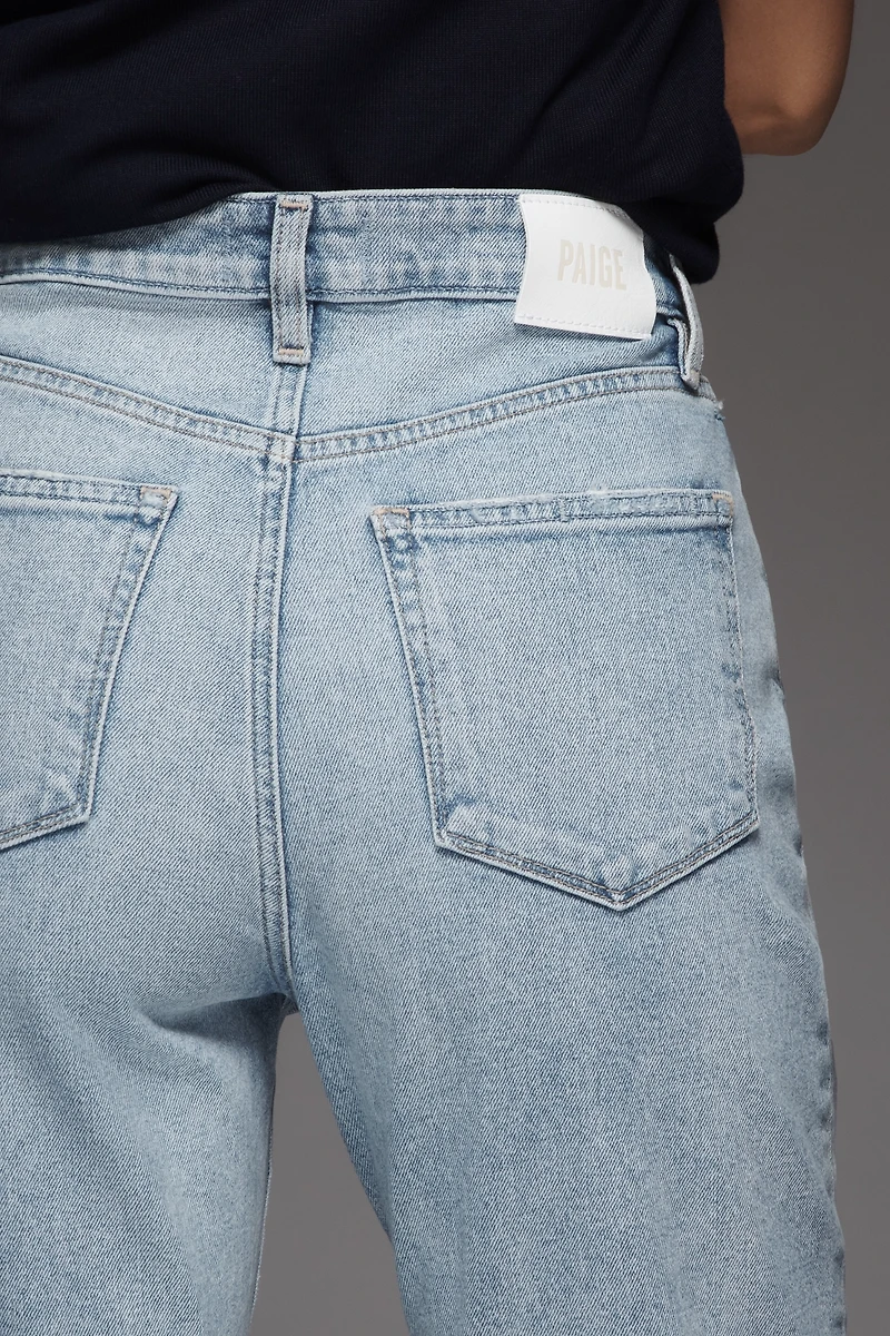PAIGE Billie Crop High-Rise Straight-Leg Jeans