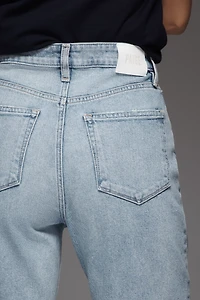 PAIGE Billie Crop High-Rise Straight-Leg Jeans